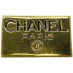 シャネル ブローチ ピンブローチ ロゴ プレート アクセサリー ココマーク GP ゴールド ヴィンテージ CHANEL