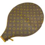  Louis Vuitton ракетка кейс ракетка покрытие монограмма PVC Brown женский LOUIS VUITTON