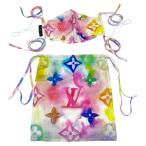  Louis Vuitton M76772 маска покрытие сумка комплект монограмма вода цвет шелк хлопок многоцветный белый LOUIS VUITTON