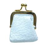 DOLCE＆GABBANA ドルチェ&ガッバーナ D&G ドルガバ コインケース 小銭入れ ショルダー ミニ財布 がま口 首掛け レザー ホワイト