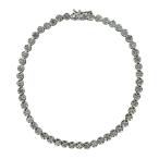 テニスブレスレット テニスブレス ブレスレット アクセサリー ジュエリー K18WG ダイヤモンド ダイヤ 1.00ct シルバー レディース