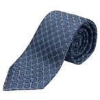 [ не использовался ]GUCCI Gucci 571800 галстук петля Thai аксессуары мелкие вещи общий рисунок GG рисунок Ran автобус проверка шелк голубой 