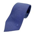 LOUIS VUITTON Louis Vuitton галстук аксессуары мелкие вещи общий рисунок Logo шелк голубой 