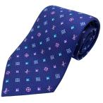 LOUIS VUITTON Louis Vuitton klavato галстук - - low монограмма шелк темно-синий 