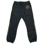 未使用クロムハーツ1988グリッタースウェットパンツロゴプリントブラックコ...