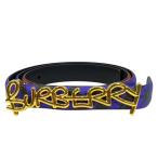 BURBERRY バーバリー グラフィティー ベルト 小物 総柄 レザー マルチカラー (サイズ 75/30)