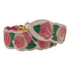  Dolce &amp; Gabbana плечо ремешок сумка ремешок аксессуары Gold розовый белый цветочный кожа DOLCE&amp;GABBANA