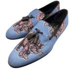  Louis Vuitton коричневый p man Brothers кисточка платье туфли без застежки платье обувь Savanna Elephant парусина [ размер 8( примерно 27cm)]