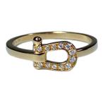 FRED フレッド フォース10 指輪 リング スモールリング ＃46 ピンクゴールド Au750 バックルモチーフ [サイズ 約6号]