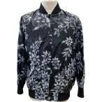 フェンディ フローラル ボンバー ジャケット ブルゾン アウター グレー ブラック レーヨン FJ6864 A1E4 FENDI [サイズ38]