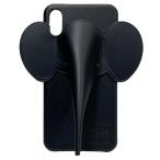 LOEWE Loewe смартфон кейс A-28003861 iPhone кейс смартфон покрытие смартфон плечо Elephant слон кожа черный [iPhone XS MAX]