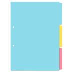 プラス(PLUS) インデックスシート PP製 2穴 A4縦 3山1組 FL-201IS 84-841