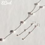 Yahoo! Yahoo!ショッピング(ヤフー ショッピング)チェコパールロングチェーン樹脂ピアス ハンドメイドアクセサリー 2018年秋冬新作 アレルギー対応