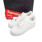 WC452 未使用 Supreme NIKE シュプリーム ナイキ AIR FORCE 1 LOW エアフォース1 ロー CU9225-100 US9 27cm ホワイト スニーカー ●80