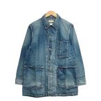 ショッピングカバーオール WC621D7 RonHerman DENIM ロンハーマン ヴィンテージ加工 デニム カバーオール ジャケット Mサイズ 3020400085 月桂樹ボタン メンズ /26