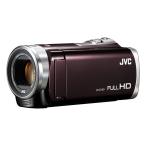美品  小型＆軽量ビデオカメラ JVC FULLHDビデオカメラ 16GB 高倍率60倍ズーム ブラウン  Everio GZ-E355-T
