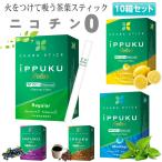 iPPUKU RELAX 茶葉スティック 禁煙タバコ 禁煙グッズ 禁煙 タバコ 茶葉 スティック ニコチン0 ニコチンゼロ レギュラー メンソール レモン 10箱セット