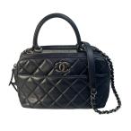 ショッピングCHANEL CHANEL シャネル ココマーク  レザー ショルダーバッグ ブラック A-10013