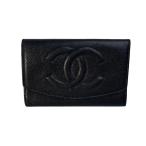 CHANEL シャネル ココマーク  キャビアスキン コインケース ブラック A-10398