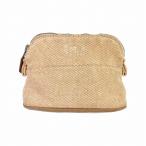 HERMES Hermes парусина сумка бежевый A-1076