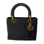 ショッピングdior Dior レディディオール  ハンドバッグ ブラック A-10911