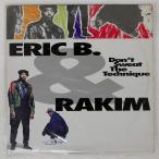 US запись ERIC B &amp; RAKIM/DON'T SWEAT THE TECHNIQUE/MCA MCA10594 LP