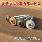 ショッピング木 ステンレス製カラービス ４．５×４５ｍｍ 【３０本入り】