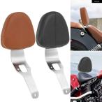 ショッピングシックスパッド 【並行輸入品】2 スタイル オートバイ バイク ライダー バックレスト ブラック ドライバーシート バック クッション パッド インディアン スカウト シックス