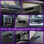 【並行輸入品】ドアハンドル ボウル / ウィンドウリフト ボタン / エアコン 吹き出し口 ACベント / グローブ ボックス カバー トリム VW ゴルフ 8 MK8 2020