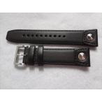 SEIKO 純正 腕時計バンド SNQ043P1, 6A32-00E0等用 レザーベルト 22mm 黒