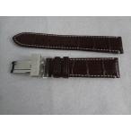Citizen 純正 ベルト ポールスミス YA40-S050804用 20mm 腕時計レザーバンド 茶色 茶/白ステッチ Dバックル付