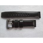 Citizen 純正 コードバン ベルト 22mm プロマスター CC3067-11L 用 腕時計バンド  黒 ブラック 裏地：青色