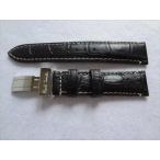 Citizen 純正 腕時計 ベルト 20mm ポールスミス BY1-018-90用 レザーバンド 黒 ブラック/青紫(裏地) Paul Smithロゴ入り Dバックル付