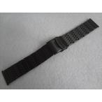 Yahoo! Yahoo!ショッピング(ヤフー ショッピング)Bear 11連 24mm 腕時計 ステンレスバンド ベルト 黒 ブラックIP バックル:ダブルロック プッシュ式  Black brushed Luminox等用