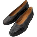 Gabor ガボール ローヒールパンプス フラットシューズ グレー 本革