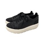 ショッピングウェッジソール EIZO エイゾー 靴 Vue 81693 スニーカー ブラック 黒スニーカー 本革 ウェッジソール セール