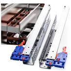 SHUHANG スライドレール 600mm セルフクローズ底とり付け ソフトクローズ 引き出し レール ボールベアリング式 引き出し レール か