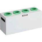 工場用保管設備 ツーリングラック ＴＲＵＳＣＯ　ツーリングケース　ＮＴ・ＢＴ兼用　４０用ホルダー４個　Ｗ色　  (WNT40-4W)