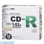 オーム電機  PC-M52XCRD10L CD-Rデータ用 52倍速 10P スリムケース入り PCM52XCRD10L PC-M52XCRD10L