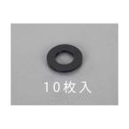 エスコ EA949ZB-33 Ｍ３／３．２ｘ９．０ｘ０．８ｍｍ　平ワッシャー（ＴＰＲ製／黒／１０枚） EA949ZB33【キャンセル不可】