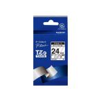 TZE-M51 直送 代引不可・他メーカー同梱不可 ブラザー工業 TZeテープ ピータッチ専用ラミネートつや消し(透明テープ/黒字)24mm【キャン..