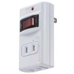 オーム電機 00-2260 雷ガード付 発煙ガード スイッチ付タップ(2個口) HS−TMP2HH3−W 002260 OHM