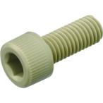 あすつく対応 「直送」 ＴＲＵＳＣＯ BPEEK-CBM3X15 ポリエーテルエーテルケトン ＰＥＥＫ 六角穴付ボルト Ｍ３Ｘ１５ ５０本入 BPEEKCBM3X15