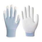 あすつく対応 「直送」 トラスコ TRUSCO TNS-HG-BL 抗菌仕様ウレタン背抜き手袋 青 L TNSHGBL