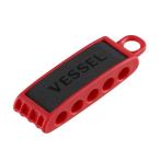 あすつく対応 「直送」 ベッセル VESSEL BH05R ビットホルダー５本用 赤
