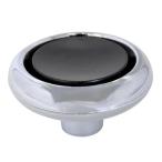 和気産業 4903757328631 PCクロームつまみ 38mm 黒 BH1175