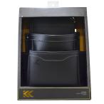 フジ矢 4952520414125 腰袋薄型2段 黒金 LIGHT PU LEATHER SERIES