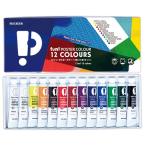 ニッカー絵具 010175 FPC 12色13本セット／紙箱 FPN13
