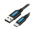 CO-6278 直送 代引不可 VENTION USB 2．0 A Male to USB−C Maleケーブル 1m Black PVC Type CO6278