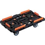 ＴＲＵＳＣＯ BT700KJ5S2-E100 連結式樹脂製平台車 ビートル 700X450 自在5輪 内2輪ストッパー付 コボレ止めセット付 BT70